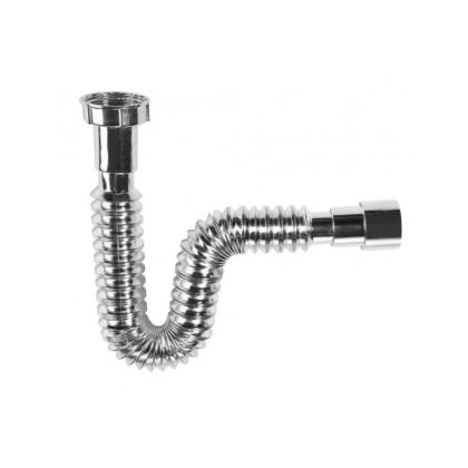 ГОФРЕ ЗА МИВКА БЕЗ ВИТЛО 1 1/2" Ф40 ХРОМ