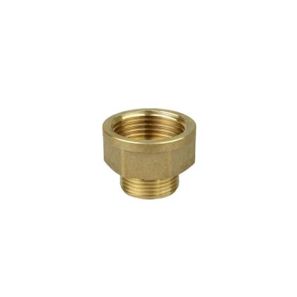 МЕСИНГ МУФА НИПЕЛ 3/4"Ж Х 1/2"М ТЕЖЪК МОДЕЛ SFIT