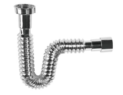 ГОФРИРАНА ВРЪЗКА PVC ХРОМ 1 1/2" Ф40