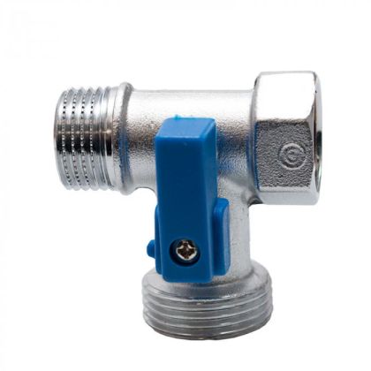 ЪГЛОВ ТРИПЪТЕН СПИР.КРАН 1/2" Х 3/4" Х 1/2" М FORNARA