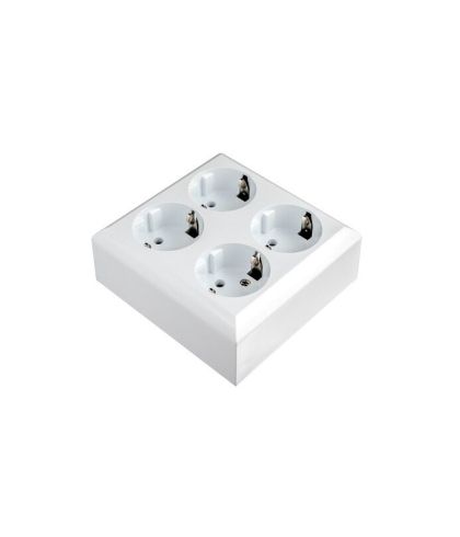 КОНТАКТ ЧЕТВОРЕН 16A бял открит монтаж IP20 GAO