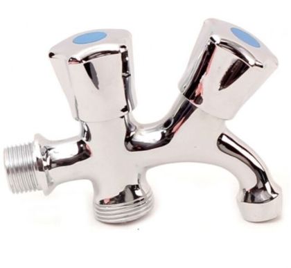 КАНЕЛА ДВОЙНА ХРОМ 1/2" И 3/4" ТHS