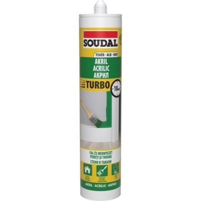 СИЛИКОН АКРИЛЕН БЯЛ ТУРБО SOUDAL 280мл