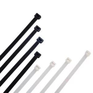 КАБЕЛНИ ВРЪЗКИ 300 Х 4,8 ММ БЕЛИ QPlastic 50 бр