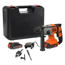 ПЕРФОРАТОР АКУМУЛАТОРЕН BLACK - DECKER С 2 БАТЕРИИ SDS+, 18 V, 2.5 Ah, 1.2 J