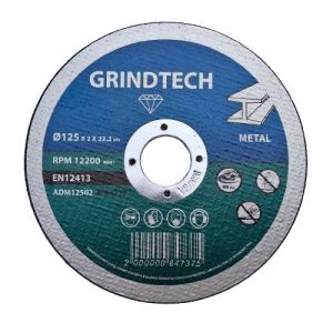 ДИСК ЗА МЕТАЛ Ф125 Х 2.5 Х 22.2 ММ GRINDTECH