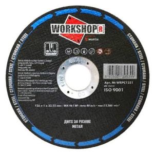 ДИСК ЗА МЕТАЛ "WURT" 115 х1мм.WORKSHOP