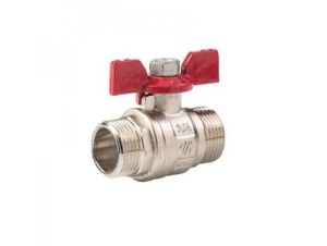 СФЕРИЧЕН КРАН 1/2" ММ  ПЕРЧАТА РЪКОХВ.WELL BEST SFIT