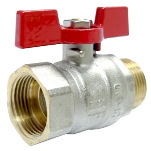 СФЕРИЧЕН КРАН 3/4" МЖ Т-РЪКОХВ. СЪС САЛНИК