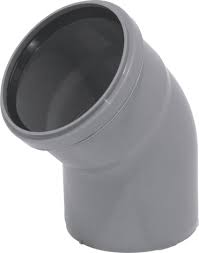 ПВЦ ДЪГА Ф75 - 45 СИВА