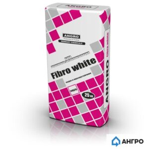 ЛЕПИЛО И ШПАКЛОВКА АНГРО ПОРТЛАНД ФИБРО БЯЛО 25 КГ