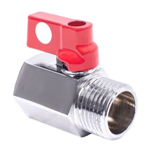 КРАН МИНИ ХРОМ НИКЕЛ 1/2  МЖ  ЧЕРВЕН SFIT